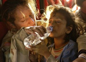 Humanitarian aid, water